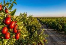 "طلای سرخ کویر: نقشه راه ثروتمند شدن با احداث باغ نهال عناب پیوندی"